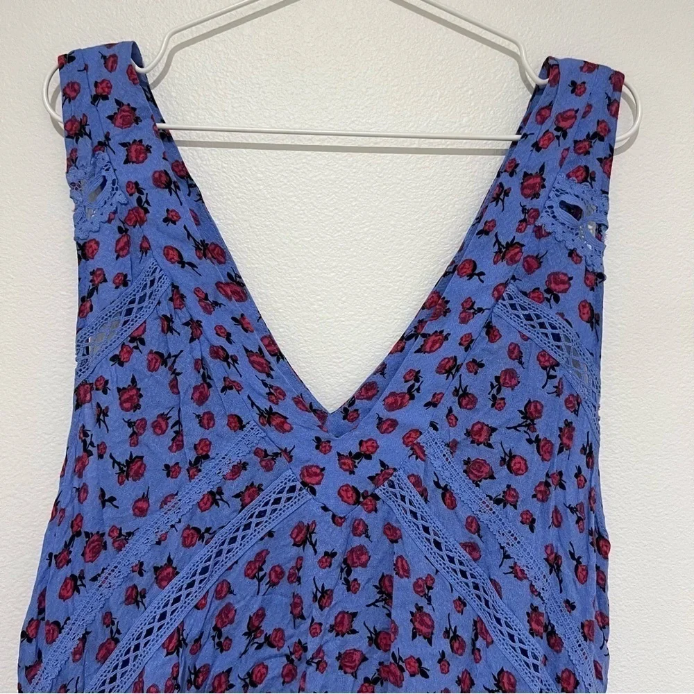 Intimately Free People Red and Blue Floral Dress - Picture 3 of 4